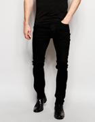 Hype Jeans In Skinny Fit - Black