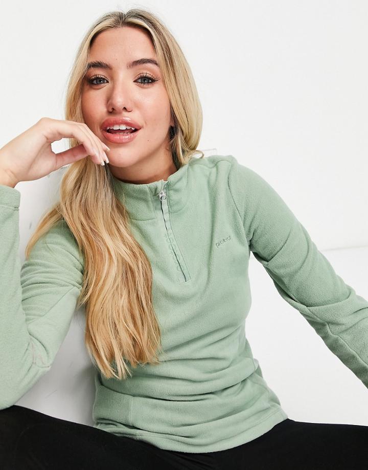 Protest Mutez1/4 Zip Top In Green