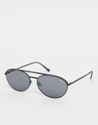 Quay Australia Easily Amused Aviator Sunglasses In Black