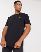Hugo Dero203 Contrast Logo T-shirt In Black
