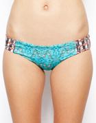 Maaji Emerald Butterflies Signature Cut Bikini Bottoms - Multi