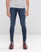 Cheap Monday Mid Spray Jeans Fall Blue - Blue