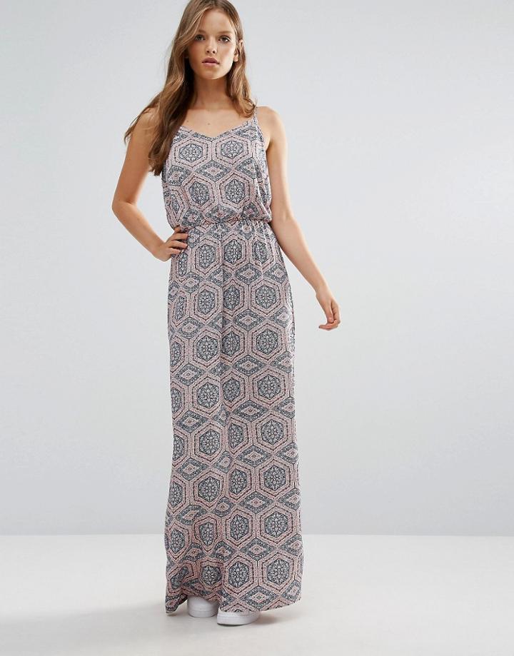 B.young Tile Print Maxi Dress - Multi