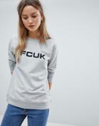 French Connection Fcuk Print Sweatshirt