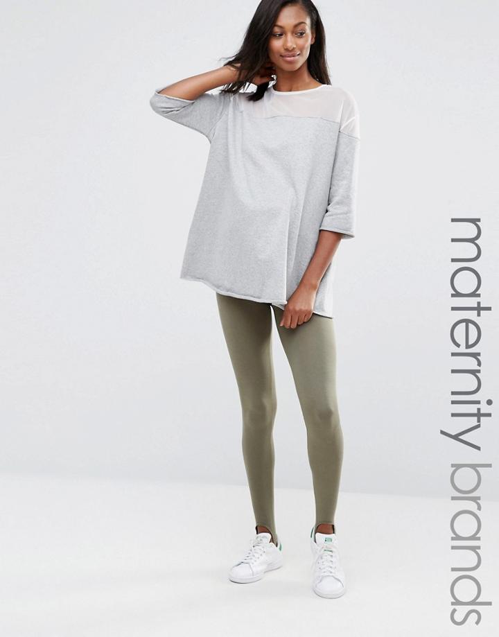 Bluebelle Maternity Lounge Stirrup Legging - Green