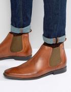 Base London William Leather Chelsea Boots - Brown