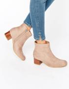 Truffle Collection Luan Tortoiseshell Mid Heeled Ankle Boots - Taupe Micro