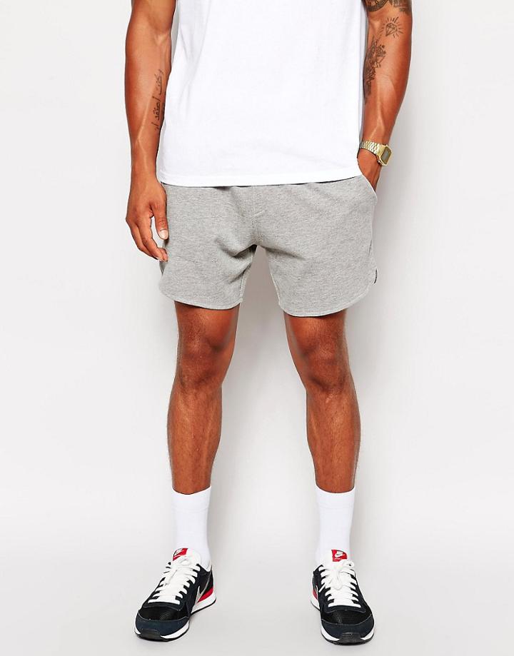 Asos Jersey Shorts In Shorter Length - Gray