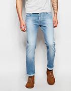 Lee Jeans Powell Low Slim Fit Stretch Caribbean Ocean Light Wash - Caribbean Ocean