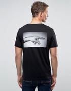 Jack And Jones T-shirt With Crew Neck And Graphic Print - Black