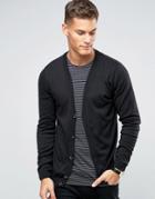 Lindbergh Cardigan In Black Cotton - Black