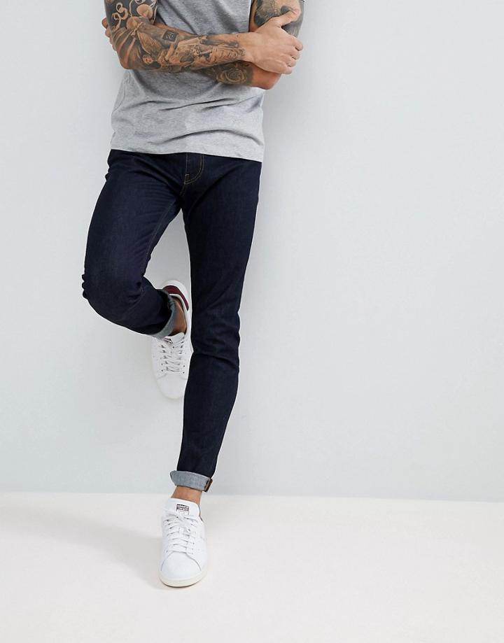 Weekday Friday Dark Rinse Skinny Jeans - Navy