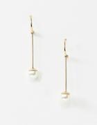 Pieces Maribel Pearl Drop Earrings - Gold