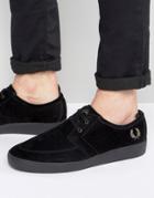 Fred Perry Shields Suede Sneakers - Black
