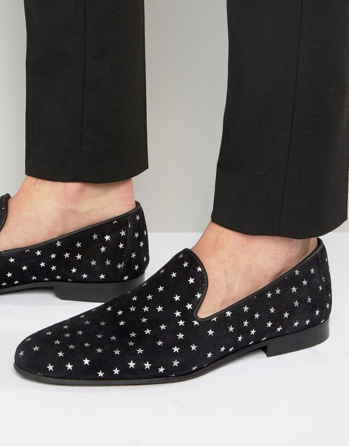 Walk London Mayfair Star Loafers - Black
