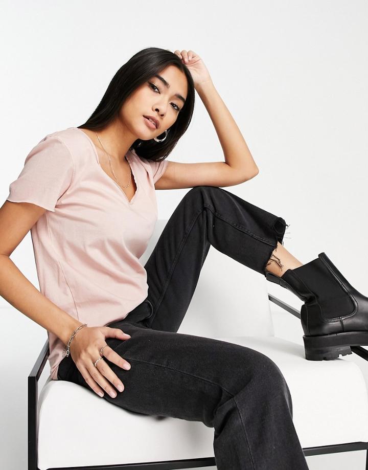 Allsaints Emelyn Tonic Tee In Dusty Pink