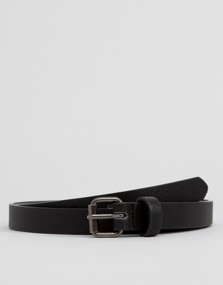 Asos Super Skinny Belt In Black - Black