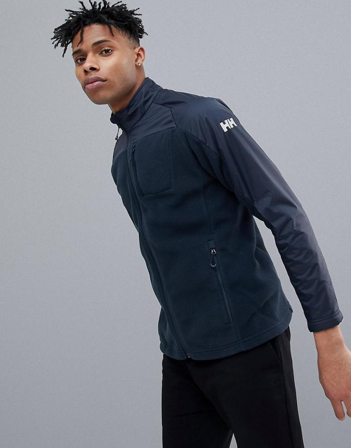 Helly Hansen Storm Fleece Mid Layer Jacket In Navy - Navy