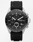 Fossil Decker Silicone Strap Watch Watch Ch2573 - Black