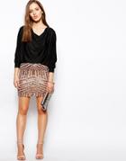 Forever Unique Trixie Dress With Sequin Skirt - Gold