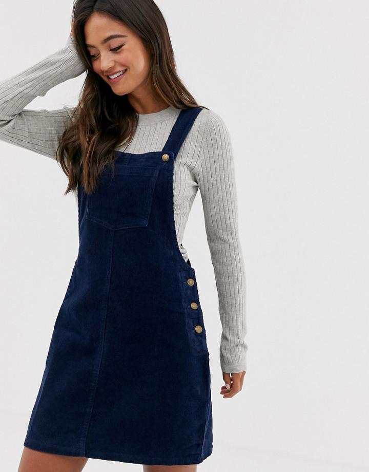 Brave Soul Alexa Cord Overall Dress