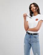 Hips & Hair Lips Behaviour T-shirt - White
