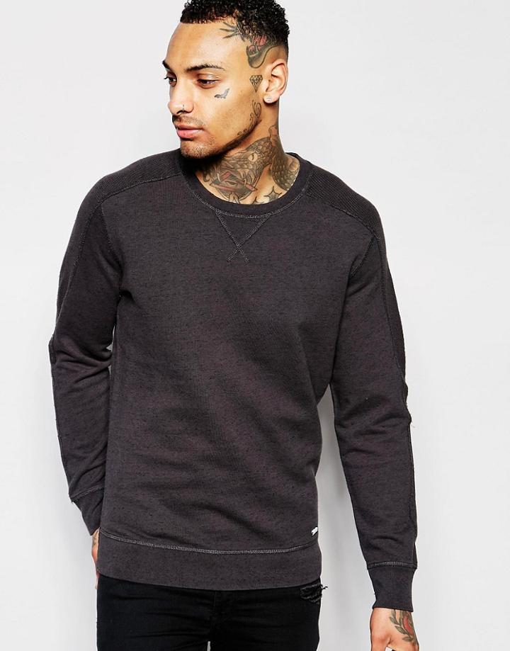 Diesel S-gladys Crew Neck Sweatshirt - Black