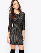 Goldie Good Looking Body-conscious Dress With Sheer Paneled Inserts