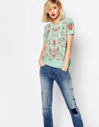 Vivienne Westwood Anglomania Floral Orb T-shirt - Green