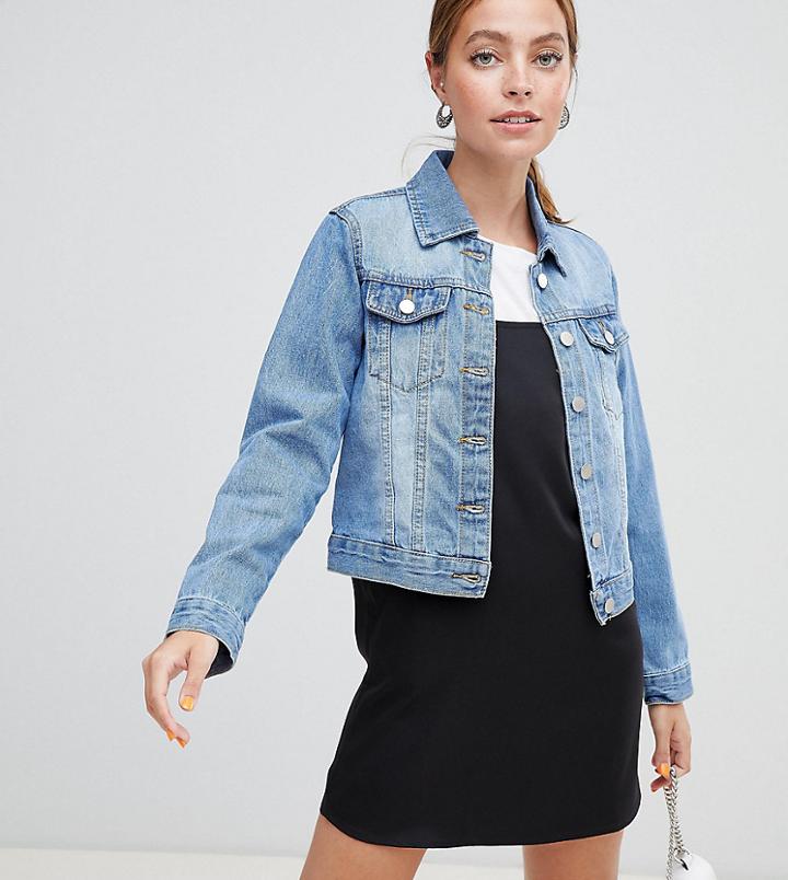 Boohoo Petite Denim Jacket - Blue