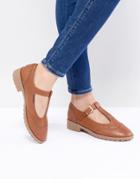 Asos Design Maxime Flat Shoes - Tan