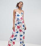 Y.a.s Tall Bold Floral Wideleg Jumpsuit-multi