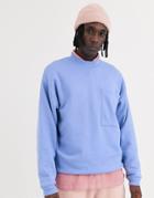 Asos Design Oversized Sweatshirt With Large Chest Pocket