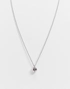 Tommy Hilfiger Logo Orb Pendant Necklace In Silver Mix