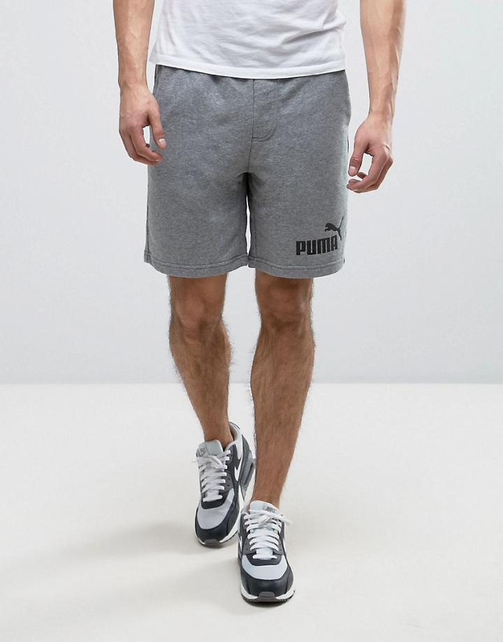 Puma Ess No.1 Sweat Shorts In Gray 838261 03 - Gray