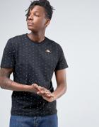 Kappa T-shirt With All Over Polka Dot - Black