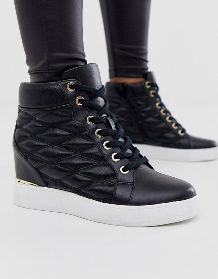 Aldo Afiravia Wedge Sneaker In Black