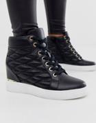 Aldo Afiravia Wedge Sneaker In Black