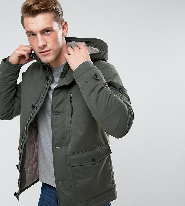 Only & Sons Parka With Quilted Lining - Gray