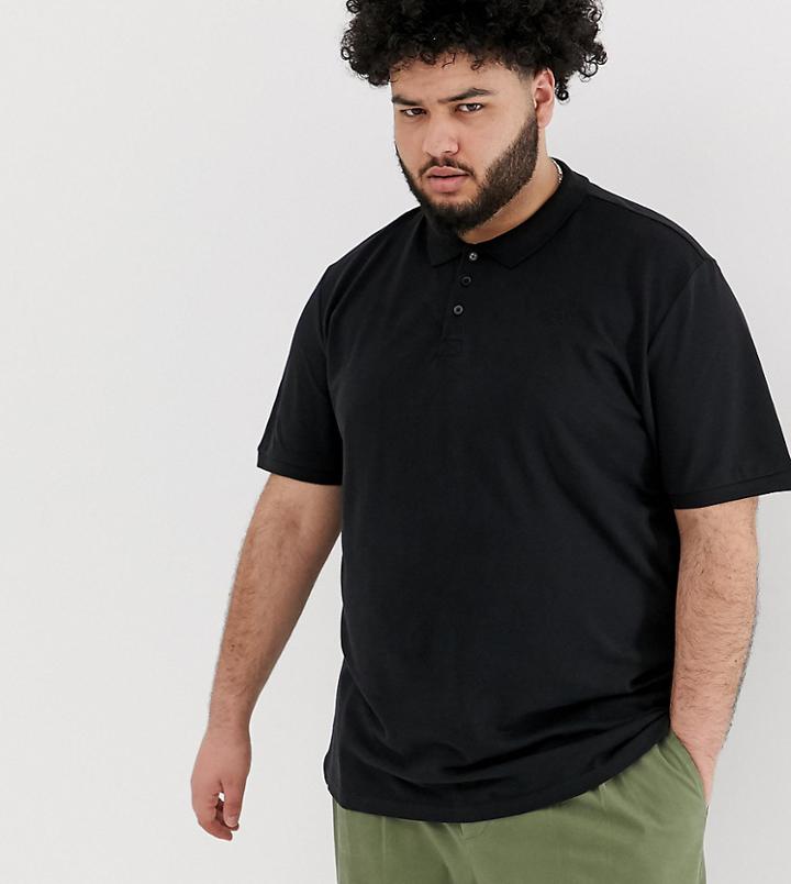 Only & Sons Pique Polo In Black
