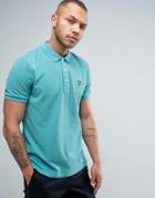 Lyle & Scott Pique Polo Regular Fit Eagle Logo In Green Marl - Green