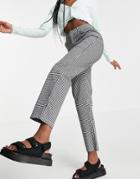 Cotton: On Straight Pants In Gingham Check Print-multi