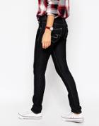 Cross Jeans Melissa Low Rise Dark Wash Skinny Jeans Leg 32 - Blue