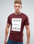 Jack & Jones Square Print T-shirt - Red