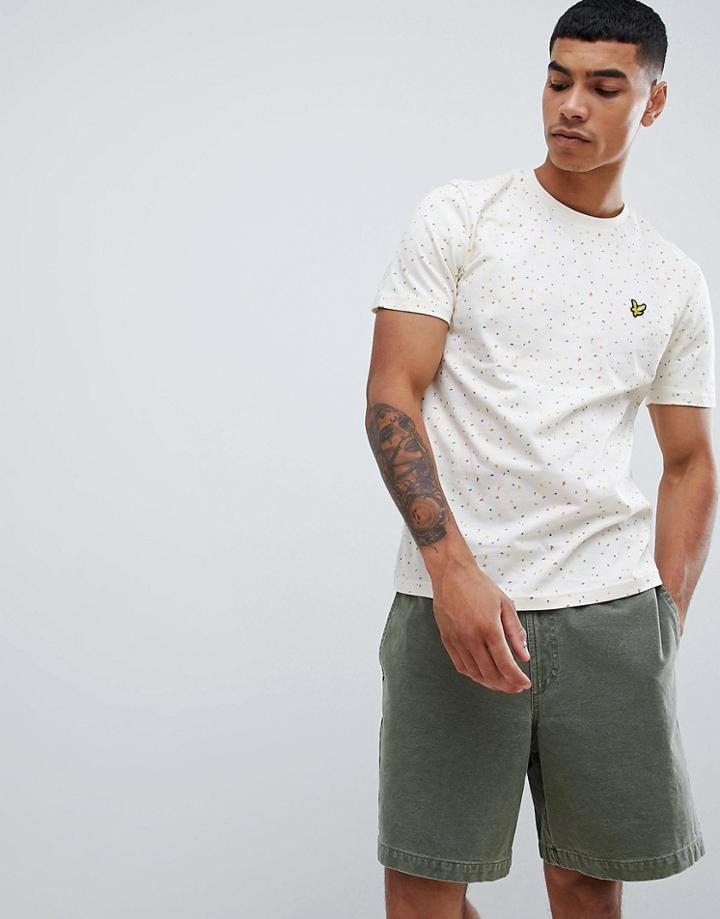 Lyle & Scott Climbing Wall Print T-shirt - White