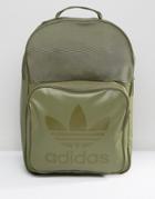 Adidas Originals Class Sport Backpack In Olive Cargo Bk6789 - Green