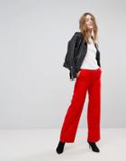 New Look Red Wide Leg Pants - Red