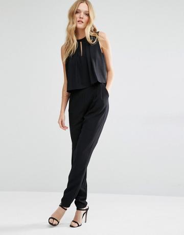 Y.a.s Faun Double Layer Jumpsuit - Black