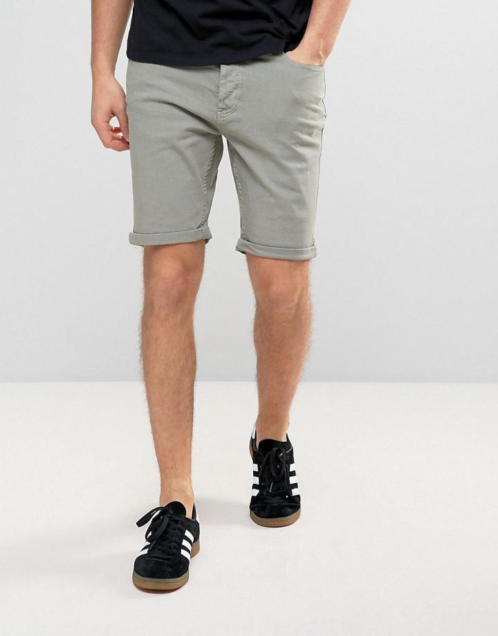 Threadbare Colored Denim Short - Green