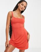 Volcom Easy Babe Dress In Red
